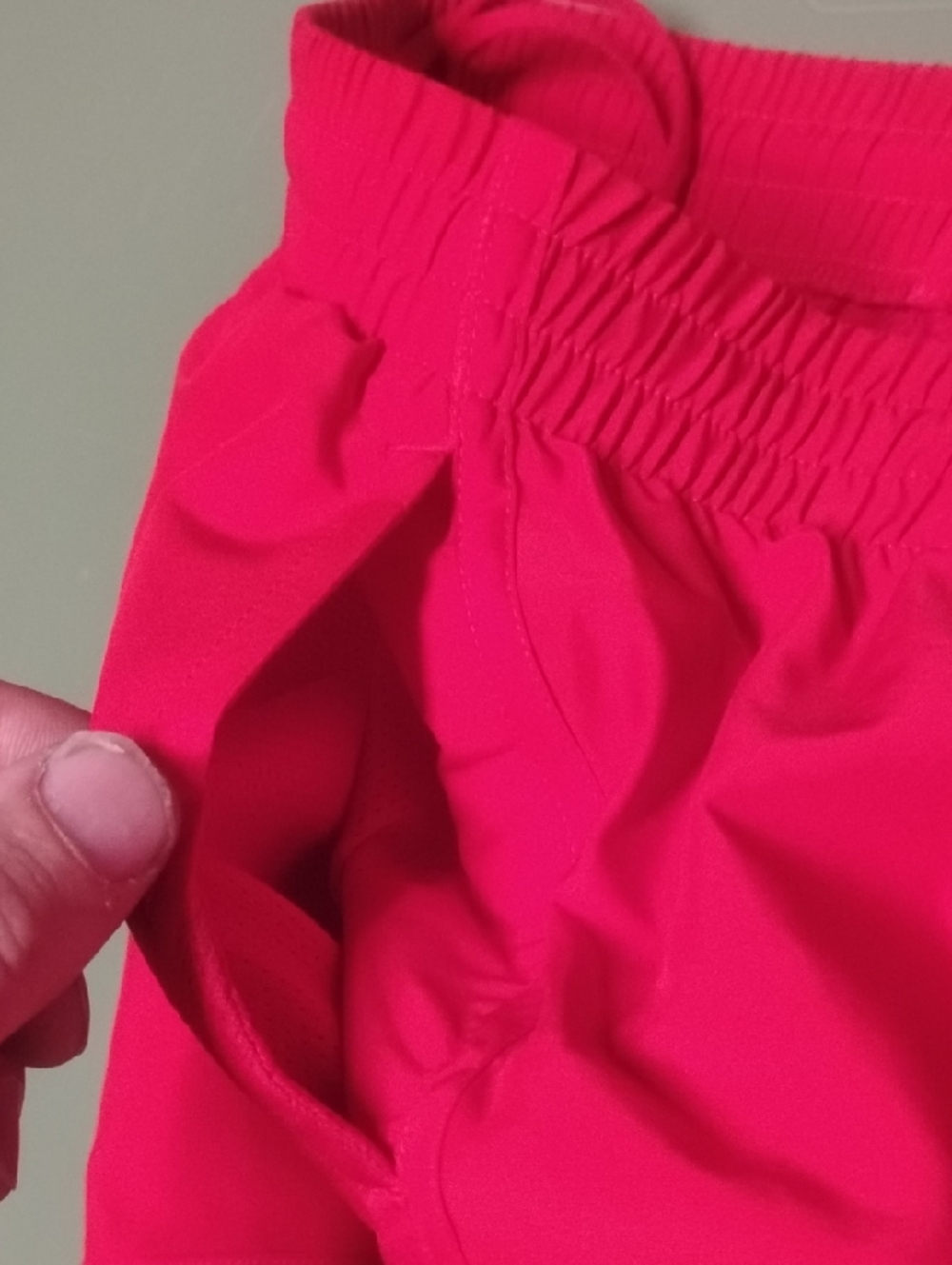 Under Armour Women's Bright Red Athletic Shorts - Picture 7 of 7